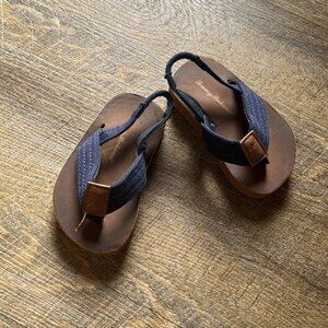 Tommy Bahama Navy Blue Flip Flops